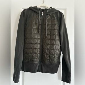 Old Navy Dynamic Fleece Hybrid Hoodie Full Zip. Size M Tall.